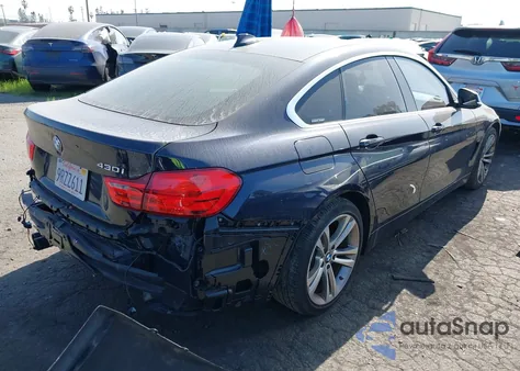 2017 BMW 430I Gran Coupe z USA, uszkodzony, nr VIN WBA4F7C5XHG786454